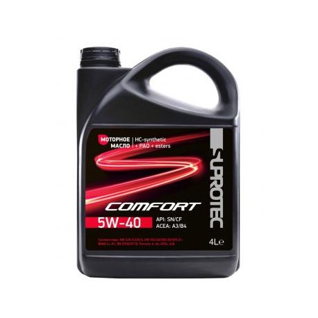 HC - cинтетическое моторное масло A3/B4 Suprotec Comfort 5W-40 4л